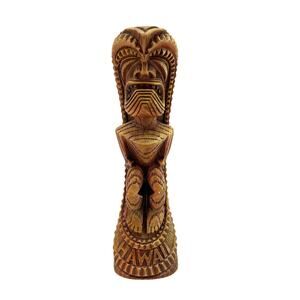 Hawaiian Tikki Hapa Wood Ku Coco Joe's Island Style Wood Statue Token Figurine
